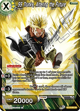 SS Trunks, Altering the Future BT13-093 card