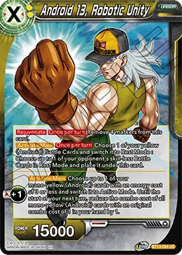 Android 13, Robotic Unity BT13-094 card