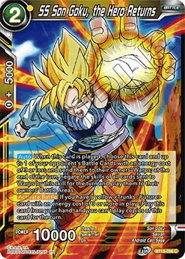 SS Son Goku, the Hero Returns BT13-096 card