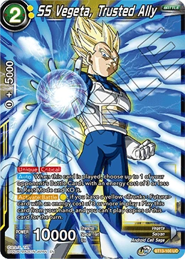 SS Vegeta, Trusted Ally BT13-100 card