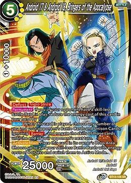 Android 17 & Android 18, Bringers of the Apocalypse BT13-106 Dragon Ball Masters card