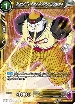 Android 19, Bionic Punisher Unleashed BT13-114 card