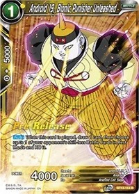 Android 19, Bionic Punisher Unleashed BT13-114 Dragon Ball Masters card, Promo