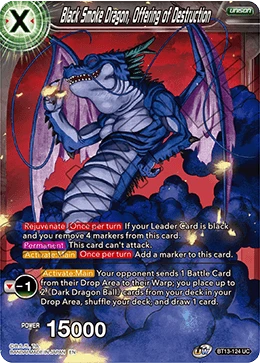 Black Smoke Dragon, Offering of Destruction BT13-124 card