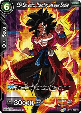 SS4 Son Goku, Thwarting the Dark Empire BT13-126 card