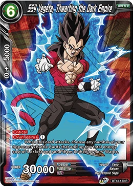 SS4 Vegeta, Thwarting the Dark Empire BT13-130 card