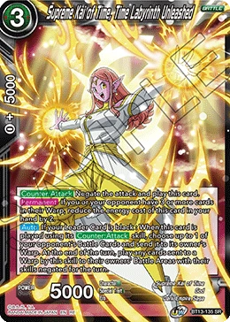 Supreme Kai of Time, Time Labyrinth Unleashed BT13-135_PR card