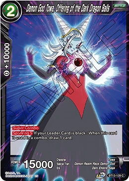 Demon God Towa, Offering of the Dark Dragon Balls BT13-139 card