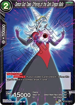 Demon God Towa, Offering of the Dark Dragon Balls BT13-139_PR card