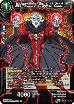 Mechikabura, Ritual at Hand BT13-143 card