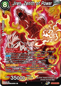 Jiren, Zenith of Power BT14-014 card