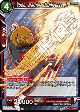 Vuon, Warrior of Universe 11 BT14-020 card