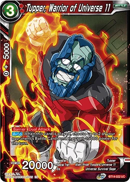 Tupper, Warrior of Universe 11 BT14-022 card