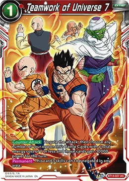 Teamwork of Universe 7 BT14-027 card
