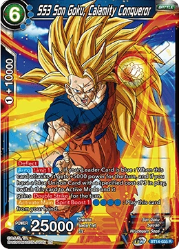 SS3 Son Goku, Calamity Conqueror BT14-035 card
