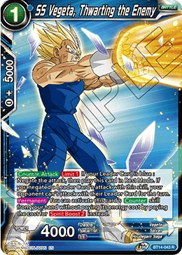 SS Vegeta, Thwarting the Enemy BT14-043 card