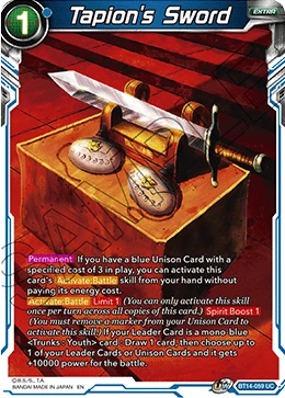 Tapion's Sword BT14-059 card