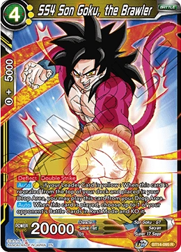 SS4 Son Goku, the Brawler BT14-095 card