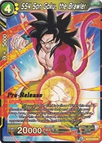 SS4 Son Goku, the Brawler BT14-095_PR card