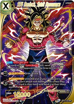 SS4 Bardock, Spirit Resonance BT14-122_SPR card