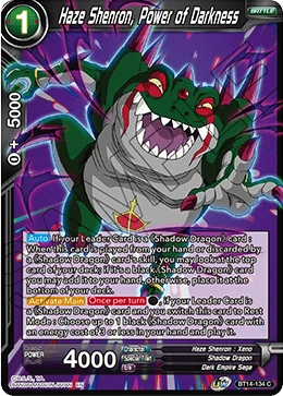 Haze Shenron, Power of Darkness BT14-134 card