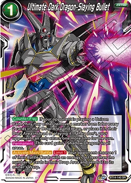 Ultimate Dark Dragon-Slaying Bullet BT14-140 card