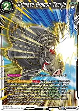 Ultimate Dragon Tackle BT14-143 Dragon Ball Masters card