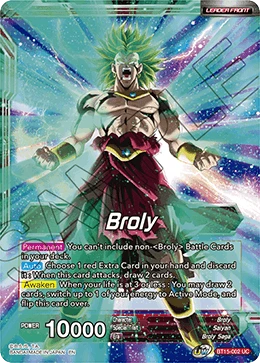 Broly BT15-002 card
