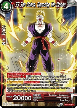 SS Son Gohan, Opposing the Demon BT15-008 card