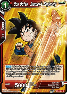 Son Goten, Journey's Beginning BT15-011 card