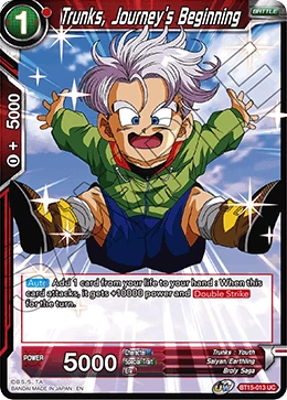 Trunks, Journey's Beginning BT15-013 card
