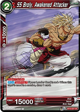 SS Broly, Awakened Attacker BT15-021 card