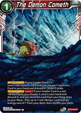 The Demon Cometh BT15-023 card