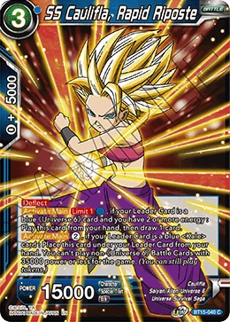 SS Caulifla, Rapid Riposte BT15-040 card