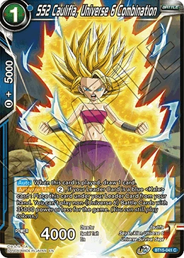 SS2 Caulifla, Universe 6 Combination BT15-041 card