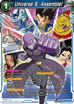 Universe 6, Assemble! BT15-057 card