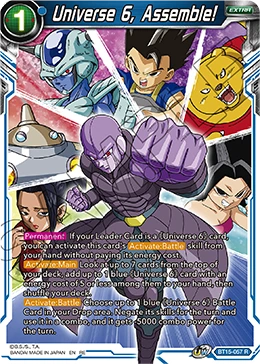 Universe 6, Assemble! BT15-057_PR card