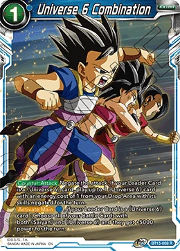 Universe 6 Combination BT15-059 card