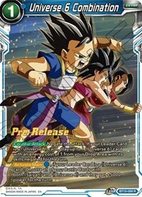 Universe 6 Combination BT15-059 Dragon Ball Masters card, Promo