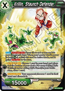Krillin, Staunch Defender BT15-064 card
