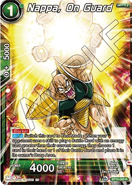 Nappa, On Guard BT15-085 card