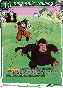 King Kai's Training BT15-089 card