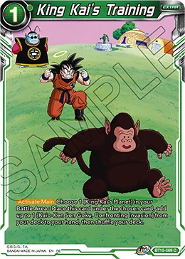 King Kai's Training BT15-089_PR card
