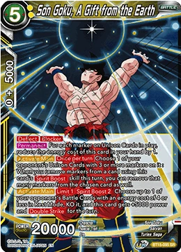 Son Goku, A Gift from the Earth BT15-095 card