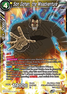 Son Gohan, the Misadventure BT15-097 card