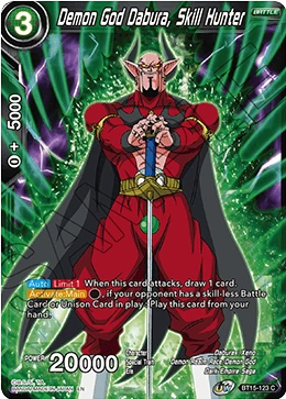 Demon God Dabura, Skill Hunter BT15-123 card