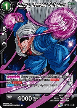 Dabura, Demonic Defender BT15-124 card