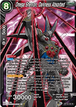 Omega Shenron, Darkness Absorbed BT15-131 Dragon Ball Masters card