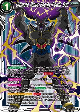 Ultimate Minus Energy Power Ball BT15-139 card