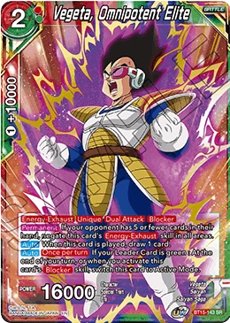 Vegeta, Omnipotent Elite BT15-143 card